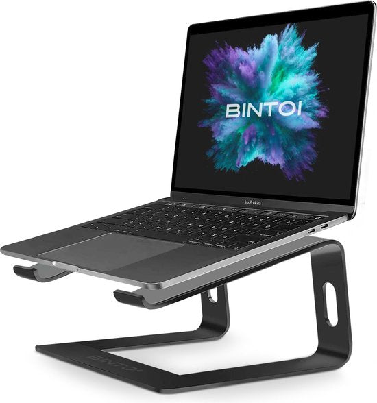 Bintoi® LS100 - Laptop-Ständer von 10 bis 17 Zoll - Universal Lap Stand - Leichter Laptop-Tisch - Stabiler Laptop-Ständer Laptop-Halter - Schwarz