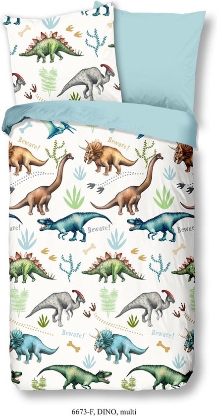 Good Morning Bettbezug "dinos" - Multi - (140x200 cm) - Baumwolle Flanell