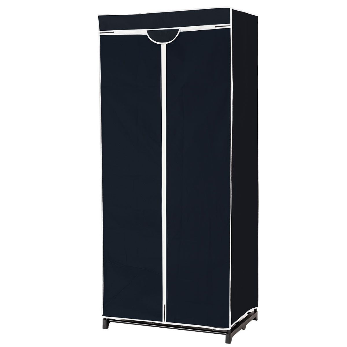 Coast Tragbare Garderobe - Stoff - 74 x 50 x 172 cm - Schwarz