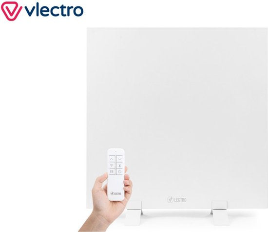 Vlectro - Schlankes Infrarot-Heizpaneel mit einstellbarem Timer - 350 W