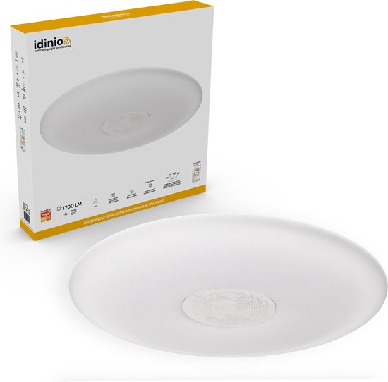 IDINIO WIFI LED-Deckenleuchte 50 cm für Google Nest / Echo Dot Lautsprecher - Mehrfarbig
