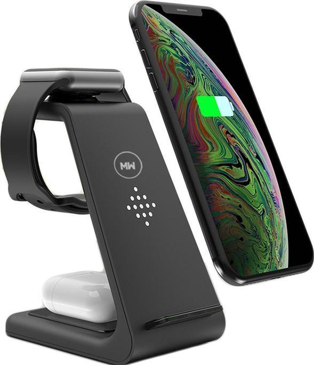 MWÂ® DO100 - Drahtloses Ladegerät - 3-in-1 - Ladegerät iWatch & AirPods - Drahtloses Ladegerät iPhone