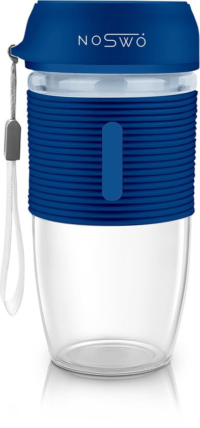 Noswo Blender To Go - Tragbarer Mixer - Tragbarer Mixer - Mini-Mixer für unterwegs - Smoothie Maker - Kabelloser Mixer - Blau