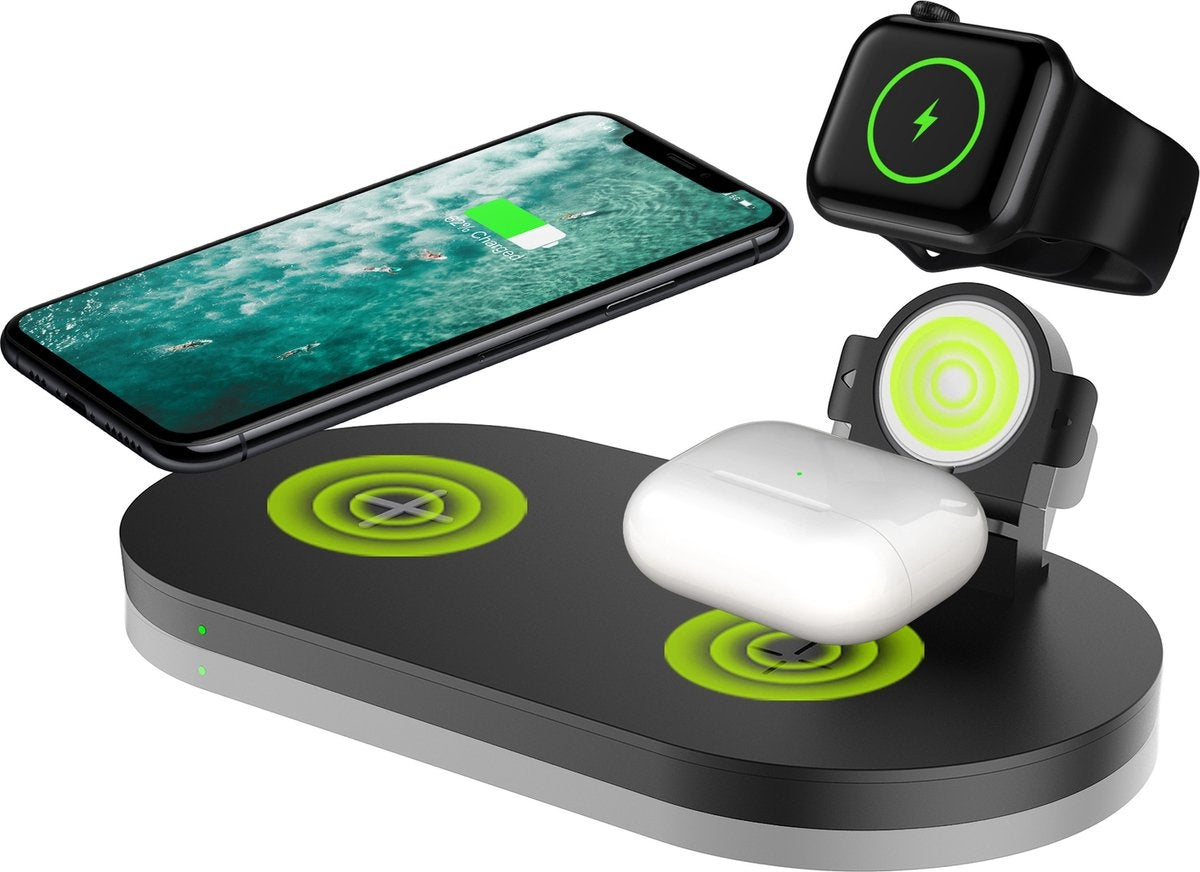 MW DO01 - 3-in-1 Drahtloses Ladegerät iPhone - Drahtloses Ladegerät - Ladestation Apple und Android