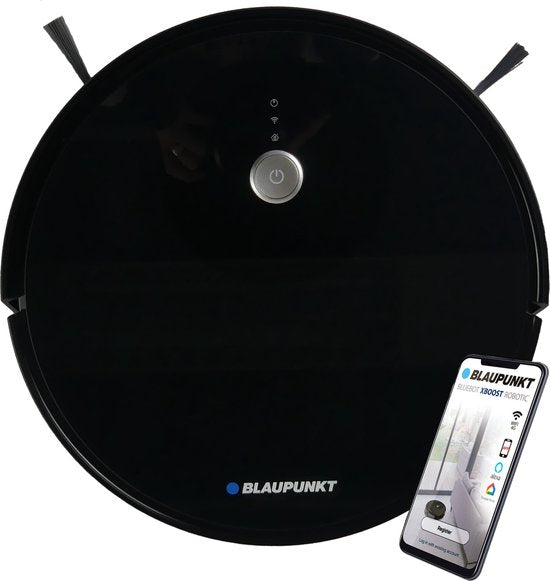 Blaupunkt Bluebot XBOOST BPK-VCBB1XB - Staubsaugerroboter mit Wischfunktion - Ladestation - Turbo-Saugfunktion