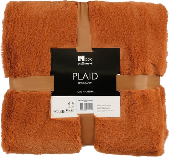 In The Mood Kollektion Bronte Fleecedecke - L200 x B150 cm - Orange