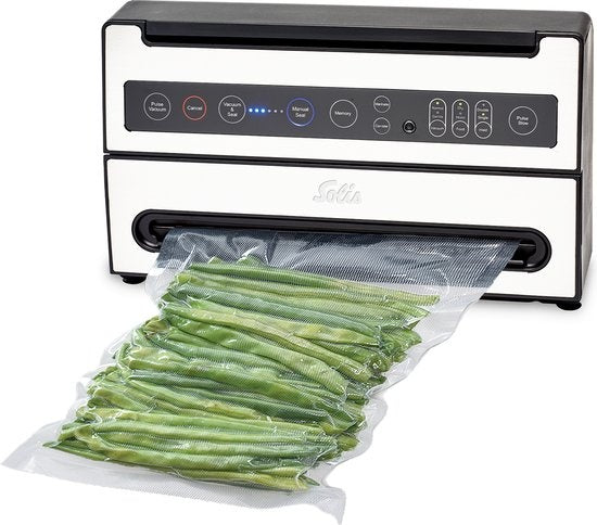 Solis VertiVac Plus 5703 Vakuumiergerät - Vakuumiergerät mit Speicher und Marinierfunktion - Silber