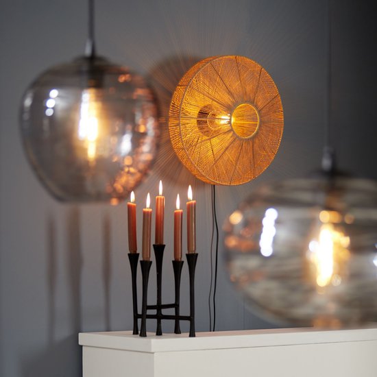 Leitmotiv - Hängeleuchte Glamour Globe - Grau