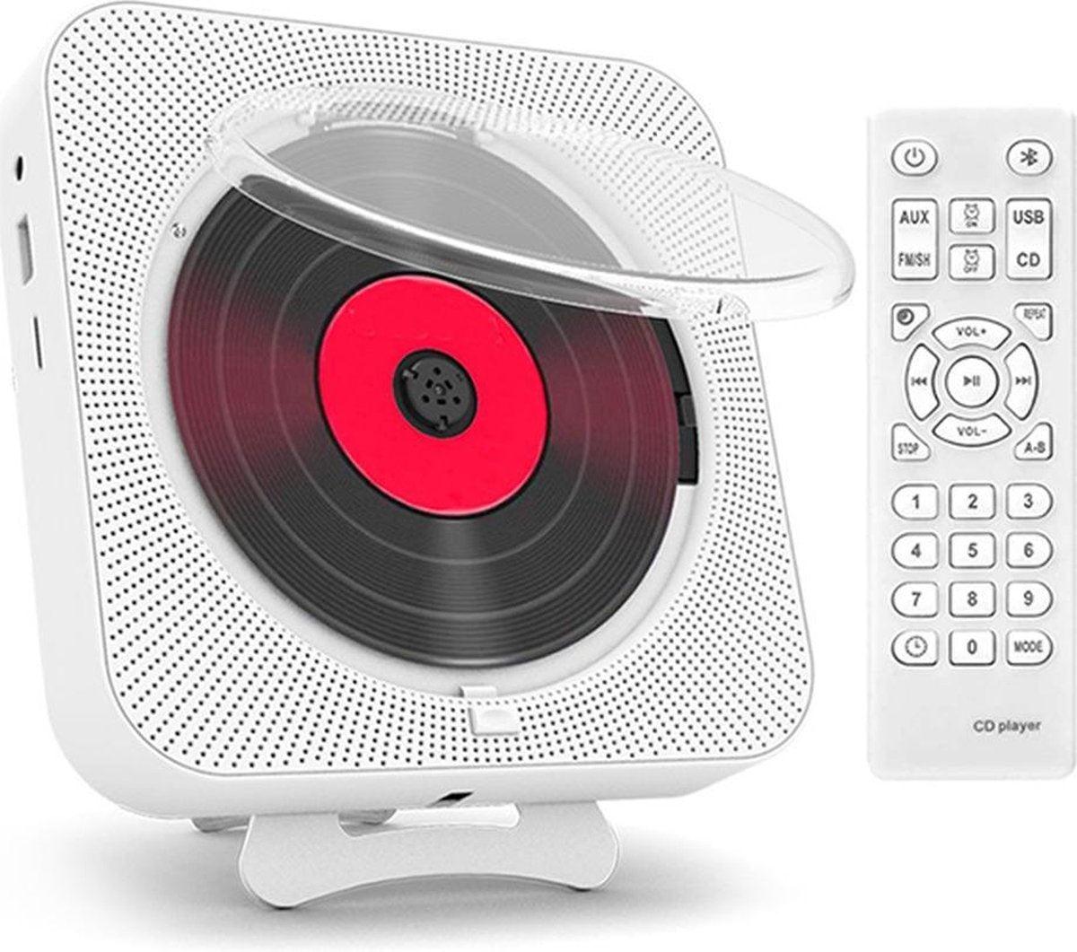 AchatÃ© Tragbarer CD-Player - Bluetooth - USB - FM Radio - AUX - Wandmontage - Schutzhülle