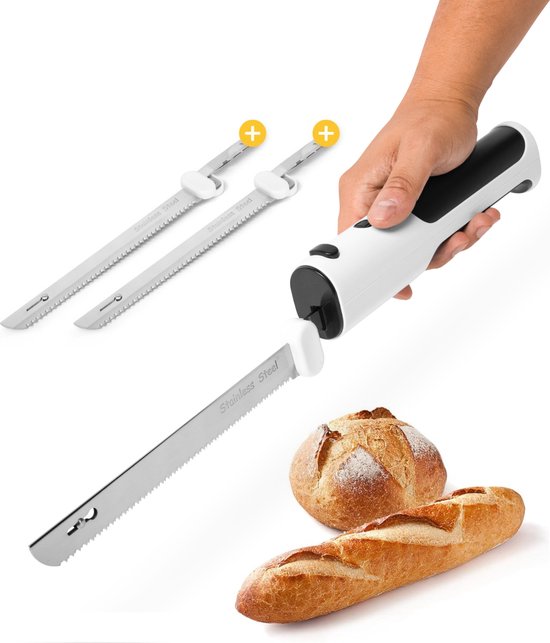 Skoov Elektrisches Brotmesser - 2024 - Schnurlos - Fleisch - Gemüse - Brotschneidemaschine - Messer - Küche - Werkzeug - Elektrisch