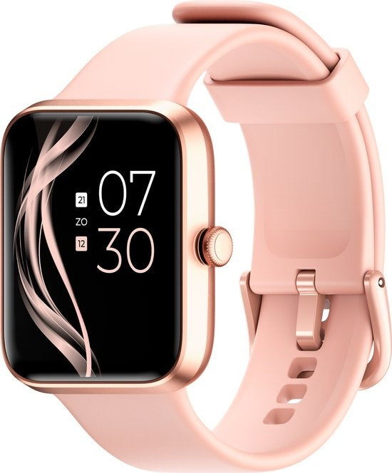Lunis Smartwatch Damen & Herren Rose Gold / Pink - Apple & Android - Touchscreen