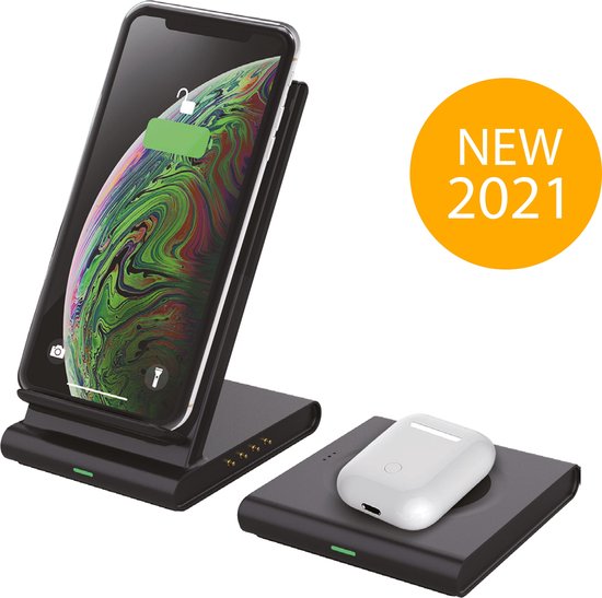 ExCorn 2-in-1 Wireless Apple Charger - Drahtloses Ladegerät für iPhone