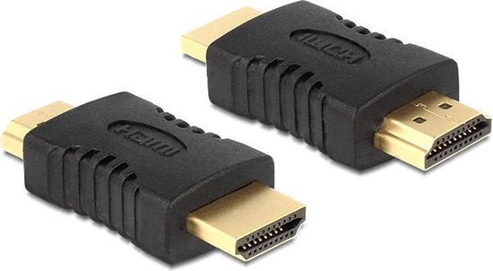 Techvavo® 2er-Set - HDMI-Stecker-zu-Stecker-Kupplung - HDMI 1.4-kompatibel - Schwarz