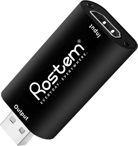 Rostem Capture Card HDMI zu USB - Video Game Capture geeignet für PlayStation