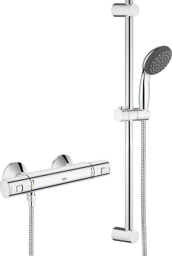 GROHE Precision Start Thermostat-Brausegarnitur - Mit Vitalio Brausegarnitur - 15 cm Herzabstand