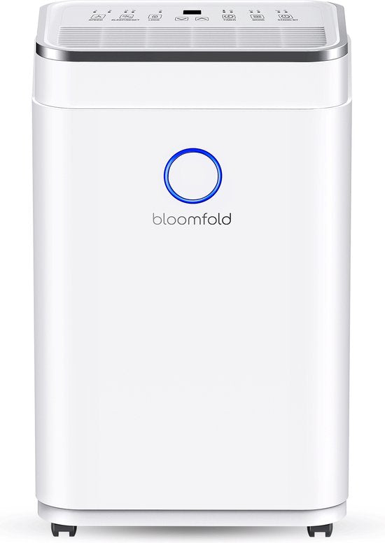 Bloomfold Luftentfeuchter - 20L pro Tag - inkl. Wasch-Trocken-Funktion - geeignet für Wohnzimmer
