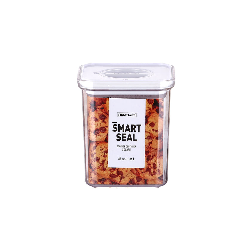 Neoflam Smart Seal Quadratische Lebensmittelaufbewahrung - 1.35L - Weiß