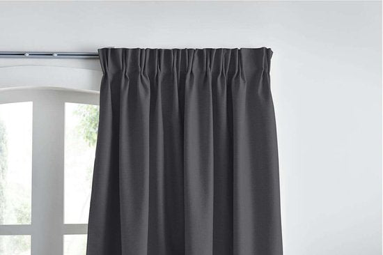 Larson Premium - Vorhänge - 1000% Verdunkelung - 1.4m x 2.7m - Haken - Anthrazit