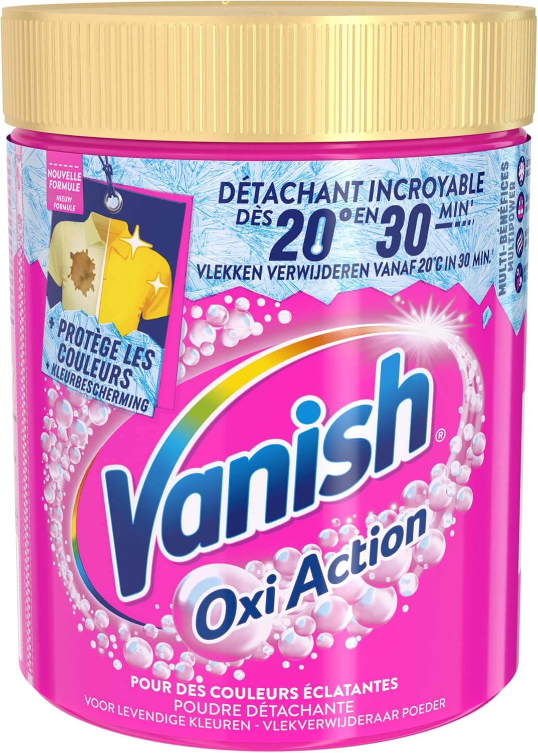 Vanish Oxi Action Fleckenentferner Pulver - 940g - Leistungsstarker Waschkraftverstärker für weiße und bunte Wäsche