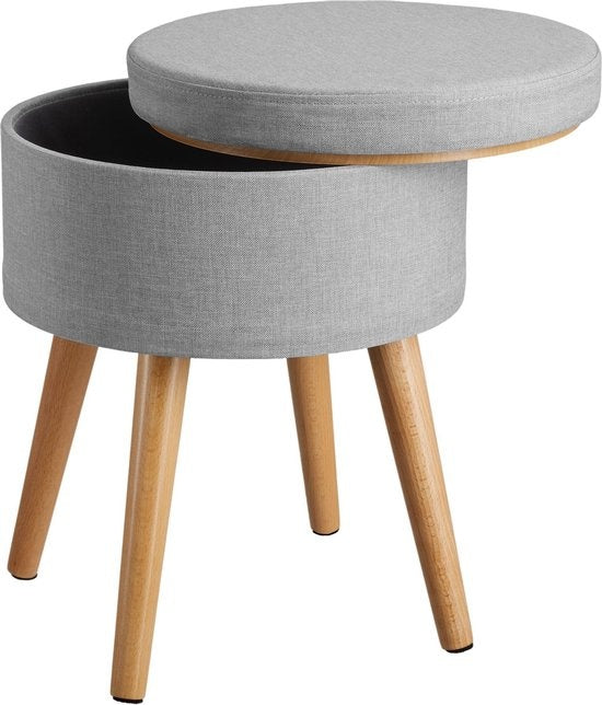 tectake - 403971 Sitzhocker Yara hellgrau EAN 4061173157478