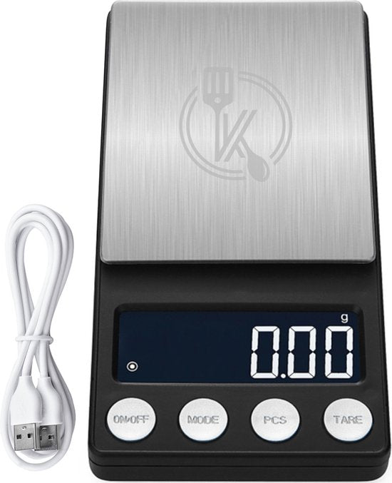 Kitchenwell digitale Mini-Präzisionsküchenwaage - 0
