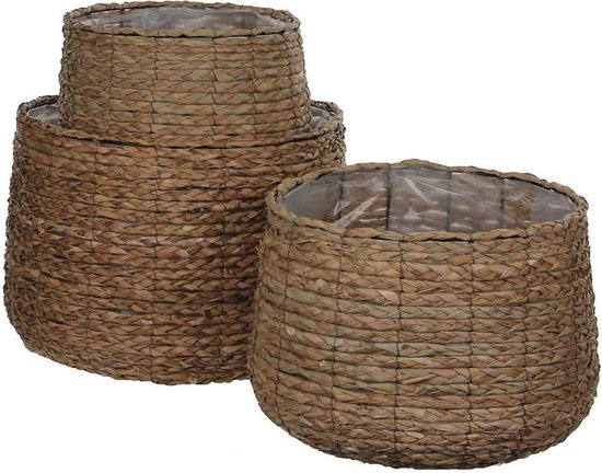 Avalon Korb rund hellbraun - H32xT44cm