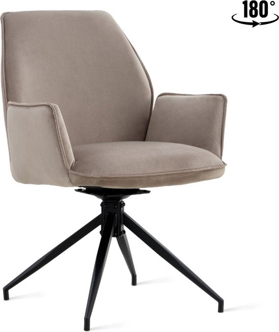Esszimmerstuhl Jill Velvet Taupe