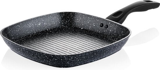 Westinghouse Grillpfanne - Ø 28 cm - Induktion - PFOA-frei - Schwarzer Marmor