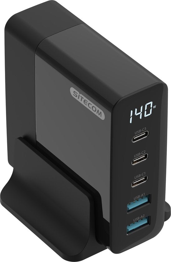 Sitecom - Ladegerät - 140W - LED-Anzeige