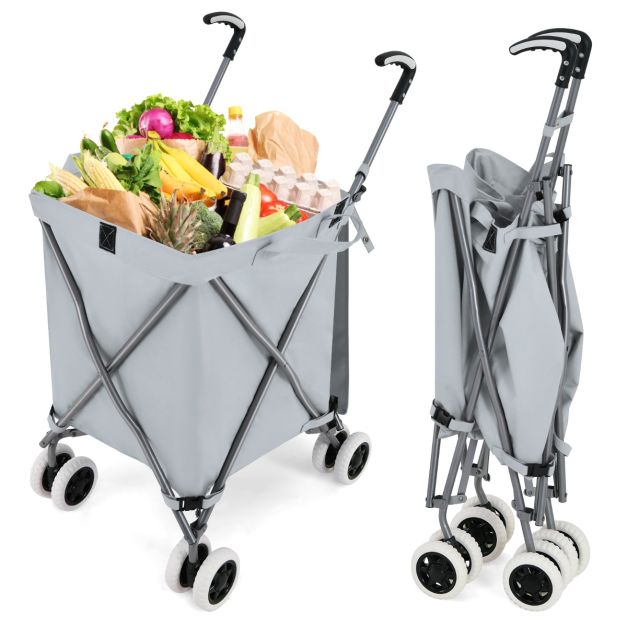 coast Einkaufswagen - Zusammenklappbar - 90 Liter - 66 x 46 x 94