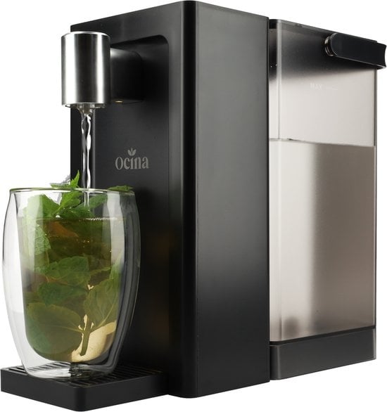 Ocina Heißwasserspender mit Digitalanzeige - Luxus-Wasserkocher - 3 Liter - Schwarz