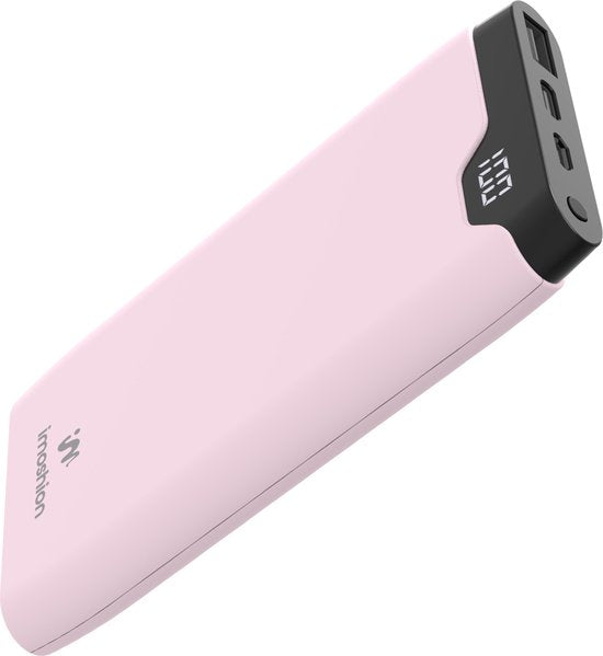 imoshion® Powerbank 10000 mAh - Schnellladegerät 18W - USB C & USB A - Geeignet für Apple iPhone und Samsung