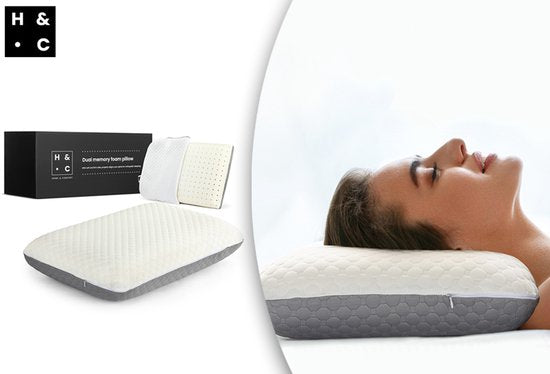Antibakterielles Dual Memory Foam-Kissen 1 + 1 FREE - 1 + 1 FREE