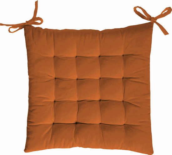 Mistral Home - SITZKISSEN - Baumwolle - 40 x 40 cm - einfarbig - Rost