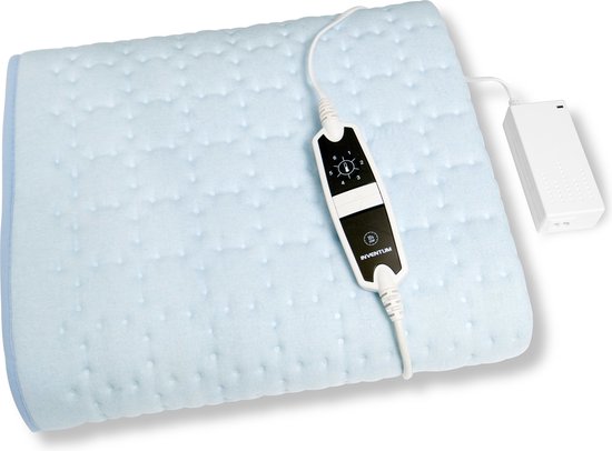 Inventum HNL4112Z - Elektrisches Unterbett - Zwakstroom - Wärmere Fußzone - 1 Person - 160x80 cm - Vlies - Hellblau