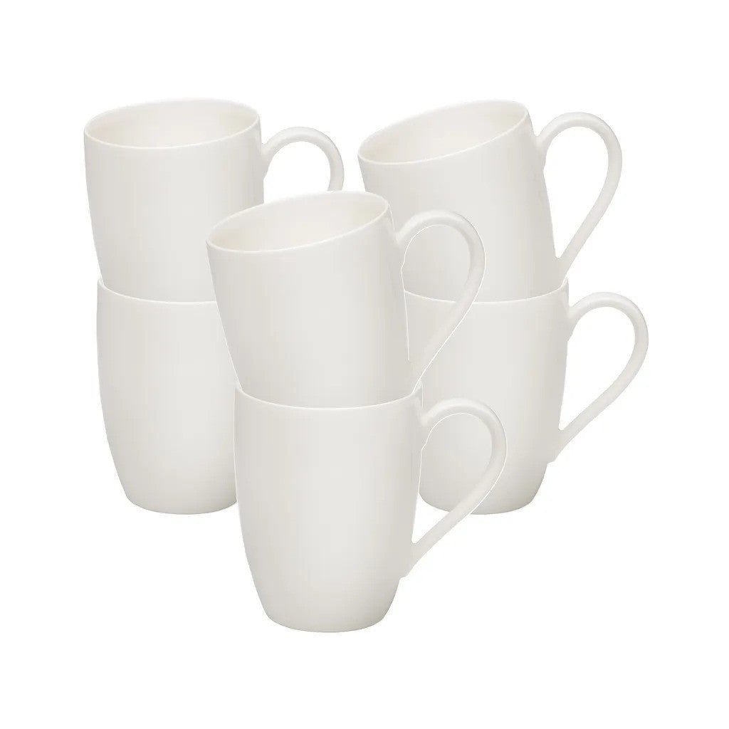 vivo - Basic White Kaffeebecher - Set 6 - Weiß