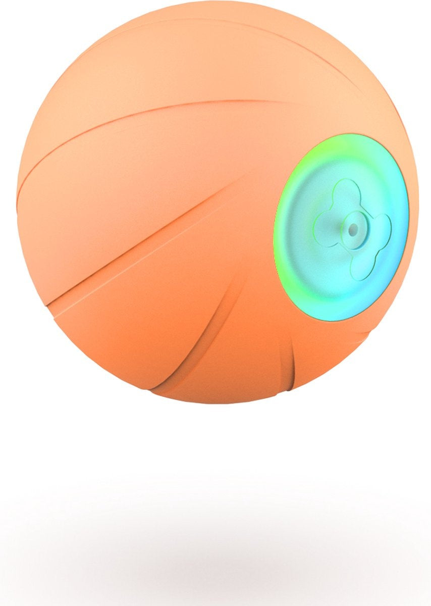 Cheerble Wicked ball 2.0 - Intelligenter interaktiver selbstrollender Ball für kleine Hunde - 3 Spielmodi - Hundespielzeug - Hundespielzeug - USB aufladbar - Orange