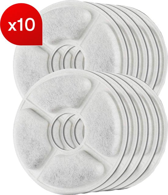 Vivex® Trinkbrunnen-Filter - Katzenbrunnen-Filter - Premium-Qualität - 10 Stück