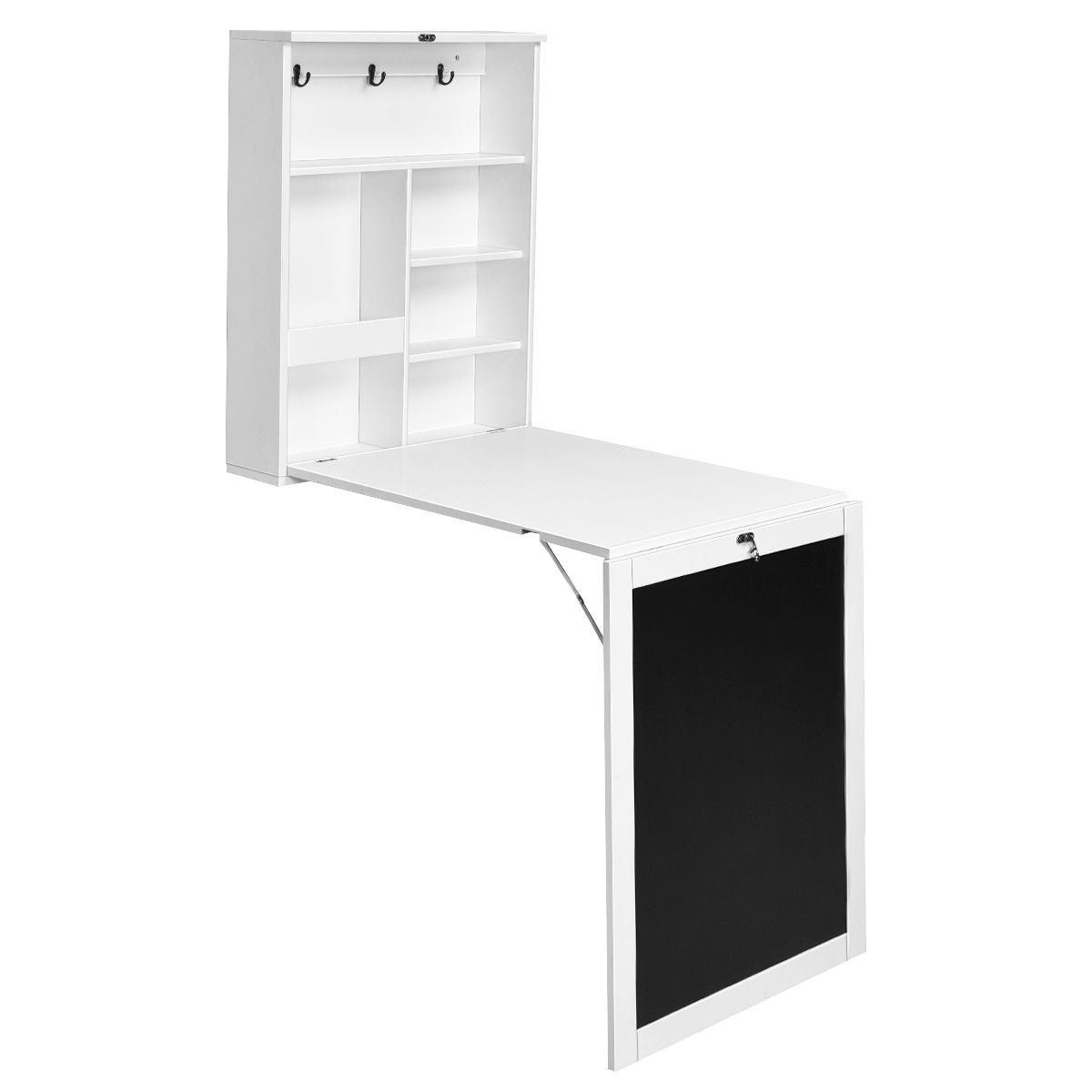 Coast Klappbarer Wandtisch - Schreibtisch mit Kreidetafel - 60 x 15