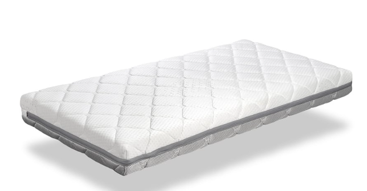 Dormissimo Baby Matratze - Atmungsaktiv & waschbar - 60 x 120 x 11 cm - Abnehmbarer Bezug - Weiß
