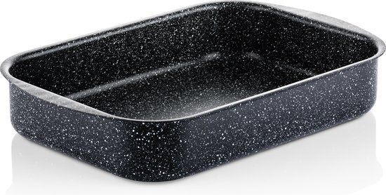 Westinghouse Backofenschüssel - 35 x 26 cm - spülmaschinenfest - Schwarzer Marmor