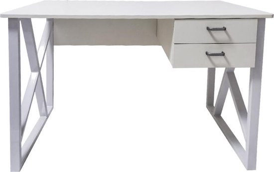 VDD Desk Computertisch - Metall Holz - weiß