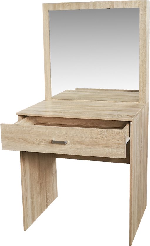 VDD Schminktisch - Braun - teilweise Massivholz - 80 x 160 x 50 cm