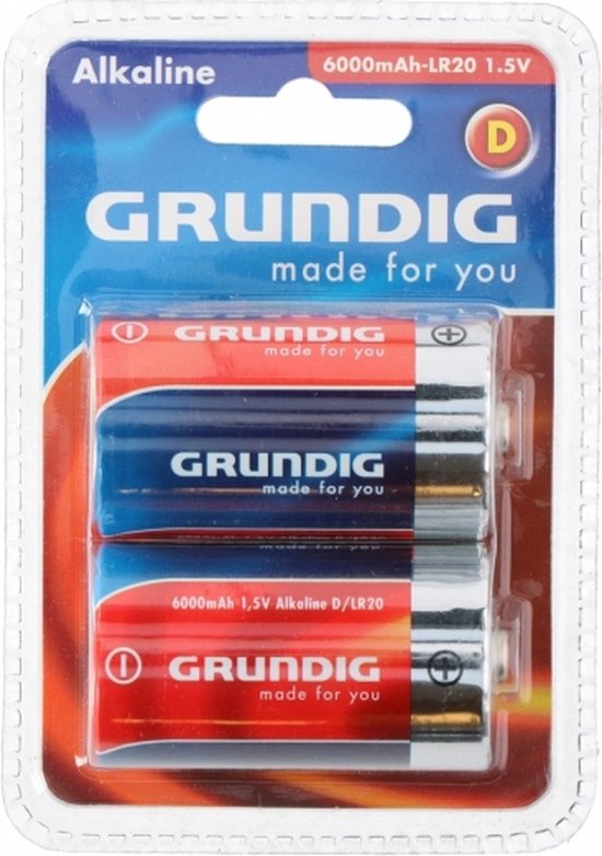 Grundig D Alkaline-Batterien - 2 Stück