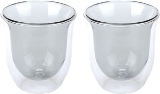 La Cafetière Kaffeeglas Kern 220ml Doppelwandig Grau 2 Stück