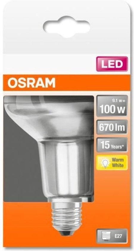 LED Star Reflektorlampe R80 9.1W E27 warmweiß 36Grad 670lm