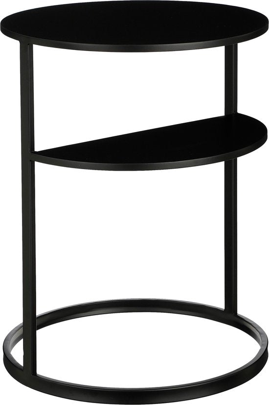 Mica Decorations Noah Beistelltisch - H58 x Ø45 cm - Metall - Schwarz