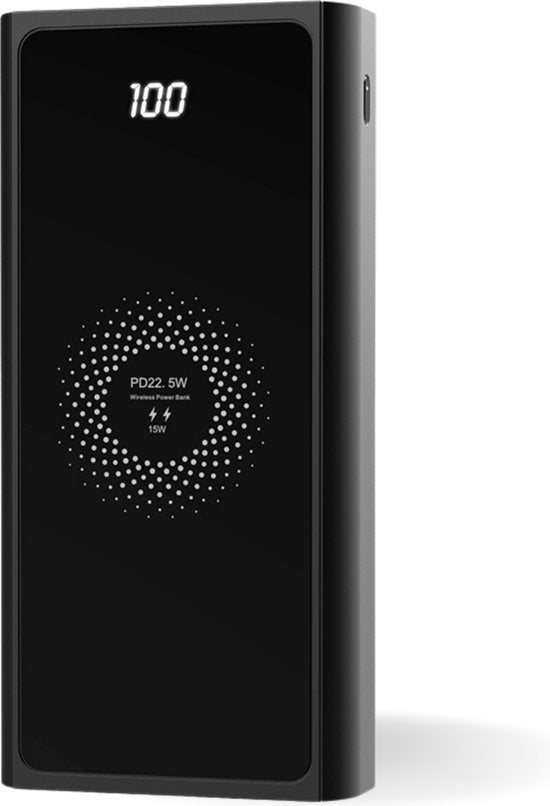 Nuvance - Wireless Powerbank 20000mAh - 23W Schnellladung - Geeignet für Samsung und iPhone