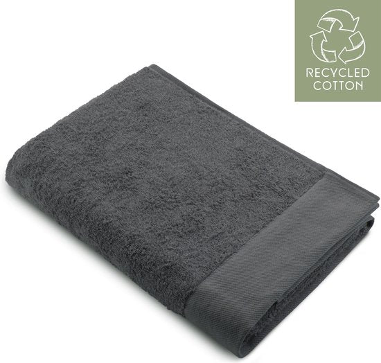 Walra Badetuch Remade Cotton - 70x140 - 100% Baumwolle - Grau / Anthrazit