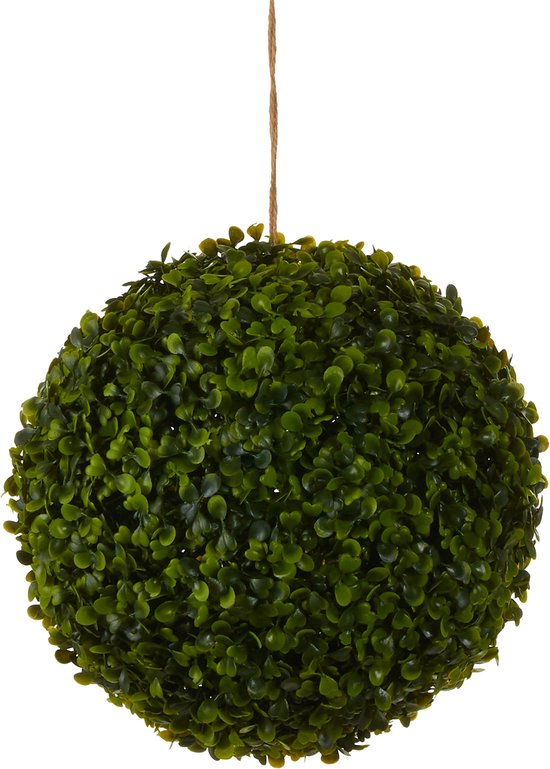 Mica Decorations Buchsbaum Zwiebel Künstliche Pflanze für draußen hängend - Ø28 cm - Grün